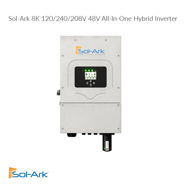 SOL-ARK 8K-2P 120/240/208V 48V All-In-One Hybrid Inverter | 10 year warranty