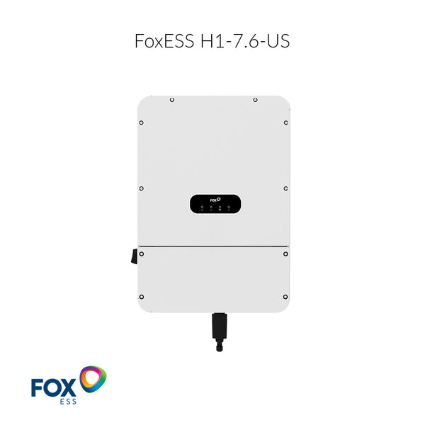FoxESS H1-7.6-US 7.6kW Split-Phase-Hybrid Inverter | 11.4kW PV Input | FOX Battery 16kWh | All in One Solar Inverter