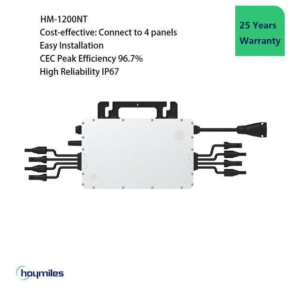 Hoymiles HM-1200NT 4-in-1 Microinverter | Module Power 240-405W+ | Peak Output 1200W